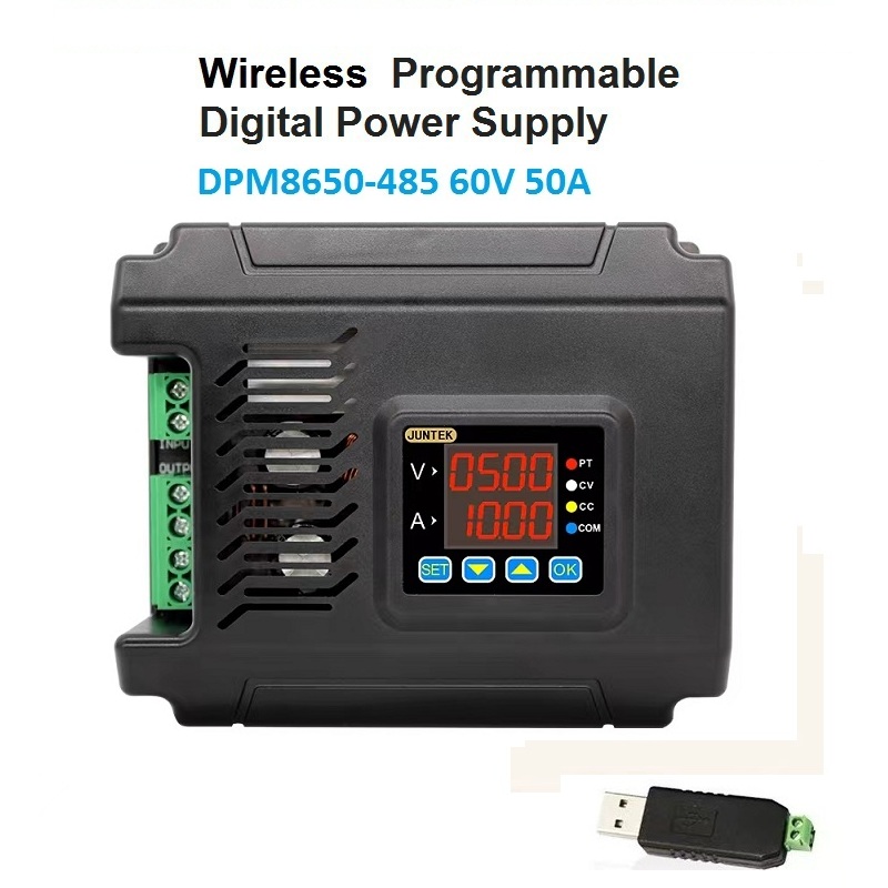Programmable Dc Power Supply 60V 10A - JUNTEK DPM8650 60V 50A 485 Voltmetro